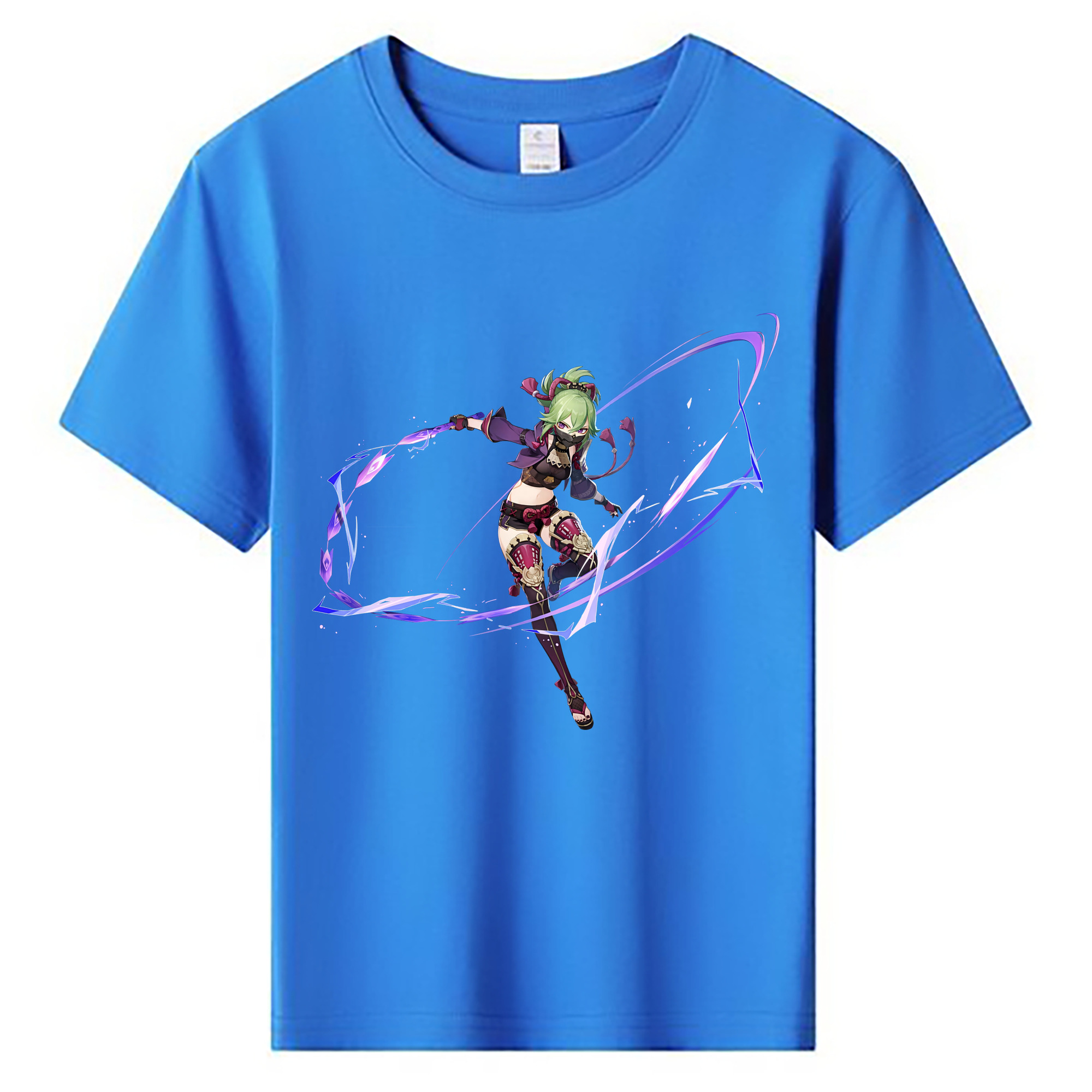 げんし神  久岐忍 くき しのぶ genshin Kuki Shinobu 綿100％キッズTシャツ（フロントプリント）